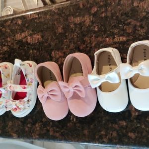 Bundle of  4 pair of Toddler Girl Shoes